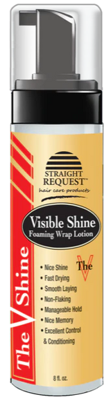 Visible shine foam wrap lotion