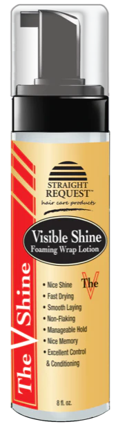 Visible shine foam wrap lotion